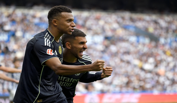 Aksi bintang Perancis, Kaylian Mbappe pada perlawanan menentang Real Sociedad / Foto AFP